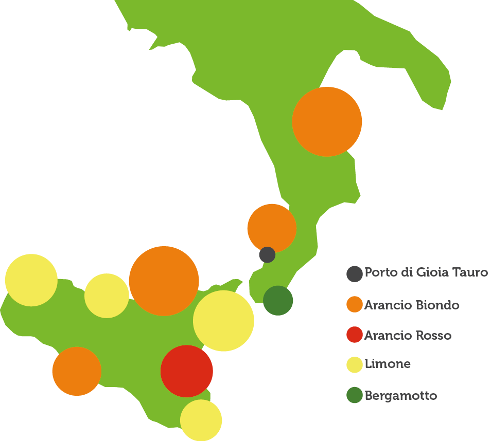 mappa produzione agrumi